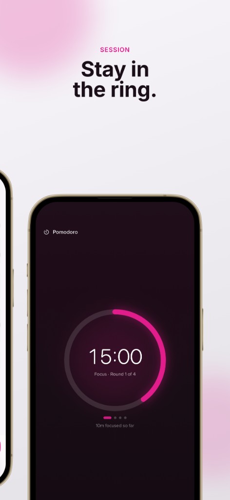 HabitOS Pomodoro session ring